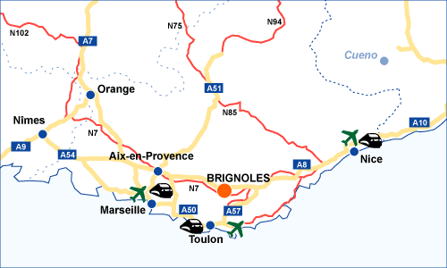 Localisation Brignoles