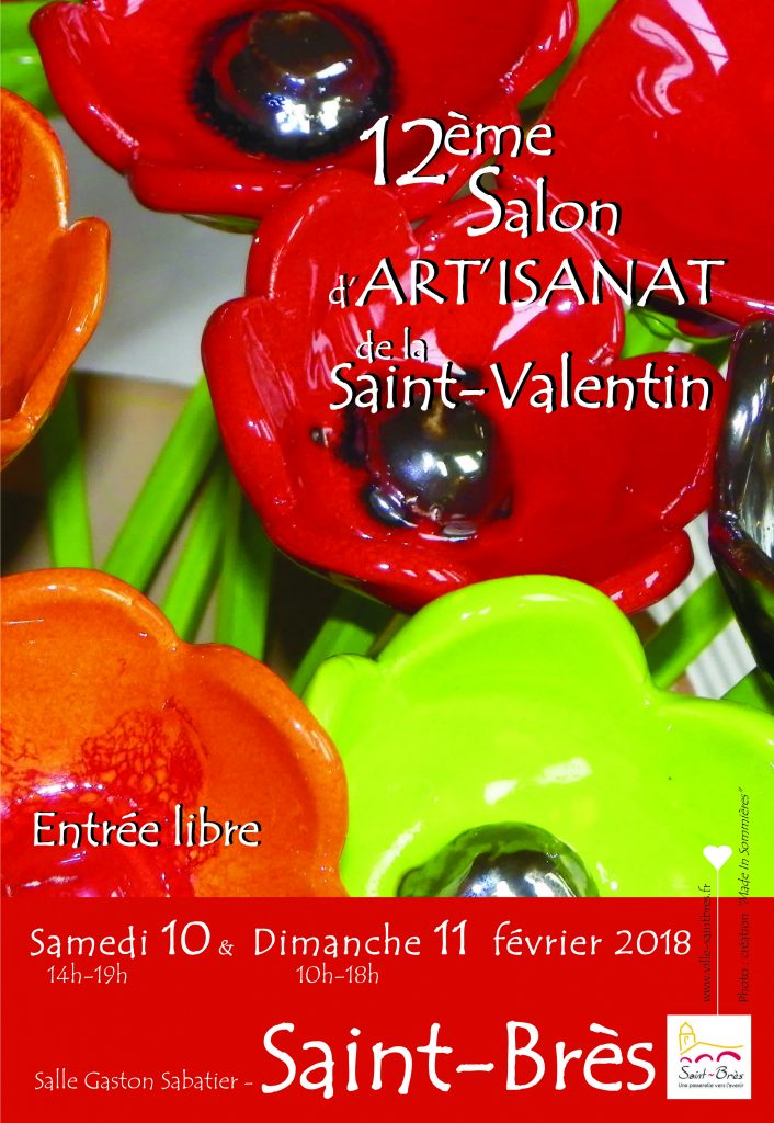 L'atelier Sud Vitrail Mosaïque participe au Salon d'Artisanat de la St Valentin