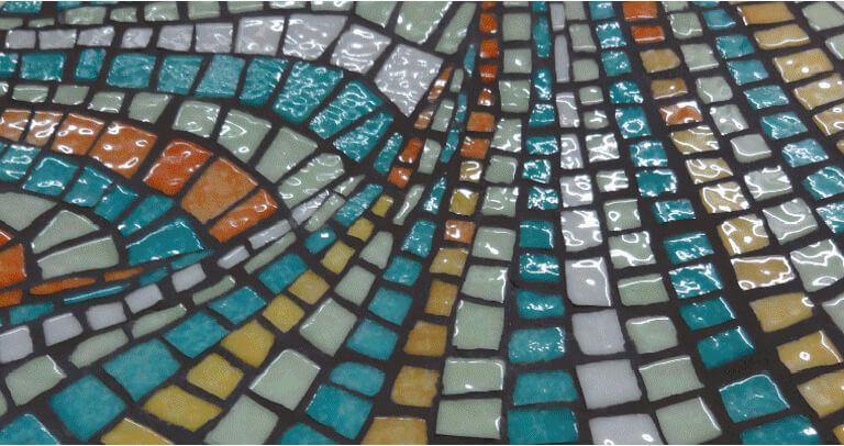 Mosaïque en Emaux de Briare - Sud Vitrail Mosaïque