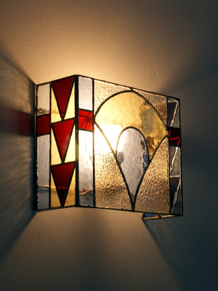 Applique en vitrail "Tiffany" Art déco - Sud Vitrail Mosaïque