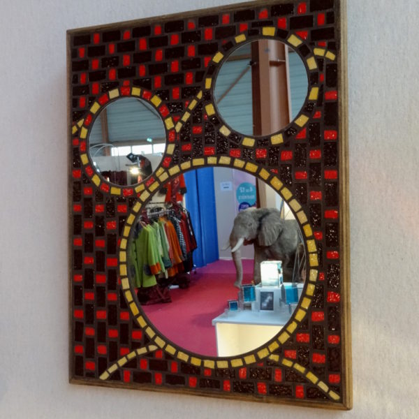 Miroir mosaïque Hibou – Emaux de Briare