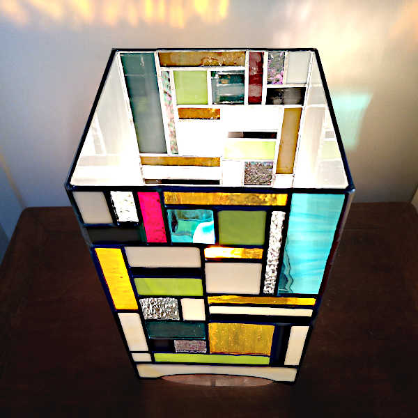 Lampe Vitrail Tiffany - multicolore - Sudvitrailmosaique