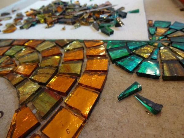 Miroir en Pâte de verre - Atelier Sud Vitrail Mosaïque