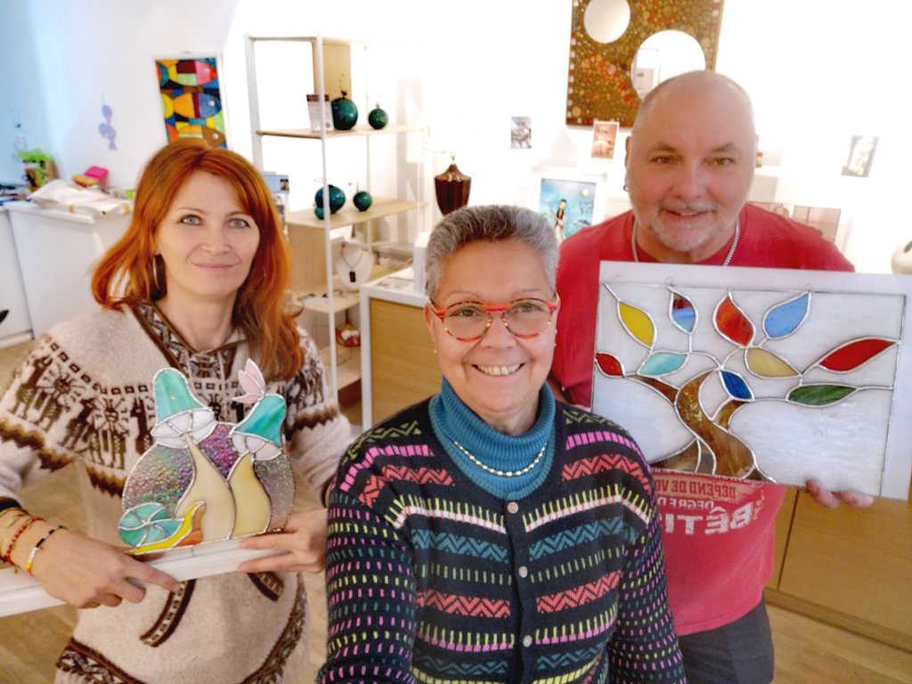 Stage Vitrail Tiffany avec Sophie et Philippe - Atelier Sud Vitrail Mosaïque